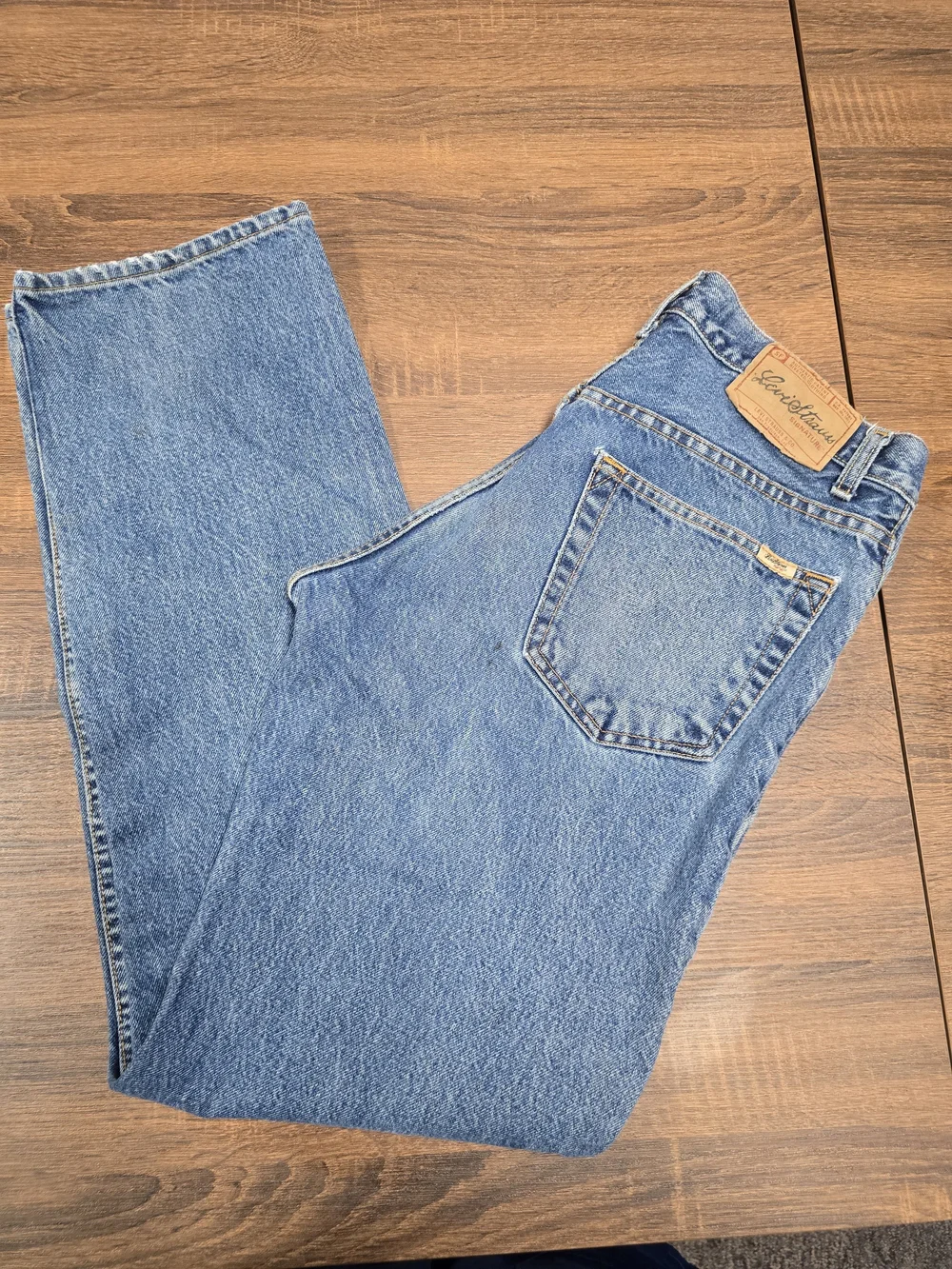 Levi Strauss Signature Jeans Mens 32x34 Regular Fit Blue Denim
